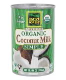 Native Forest Coconut Milk Simple, 13.5 oz - Buy Online on GoSupps.com