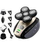 5-in-1 Electric Razor for Men | Rechargeable Wet & Dry Head Shaver Grooming Kit with Beard & Hair Trimmers Ideal Gifts for Men - Buy Online on GoSupps.com