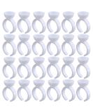 Akstore 200PCS Disposable Makeup Glue Rings - Nail Art, Tattoo, Eyelash Extension & Adhesive Pigment Holders - Buy Online on GoSupps.com