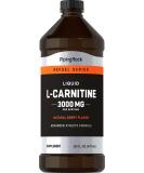 Piping Rock L-Carnitine Liquid 3000mg - Berry Flavor | Advanced Athlete Formula | Non-GMO Gluten-Free Supplement - Buy Online on GoSupps.com