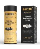 HairThik Hair Building Fibers - Thicker Fuller Hair Solution for Men & Women | 55g Black - Instantly Fill Fine & Thinning Hair - Buy Online on GoSupps.com
