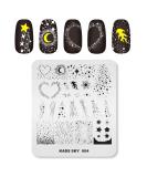 KADS Nail Art Stamping Plates Set Image Template Stencils Meteor Pattern with Stamping Plates Holder Case Organizer (SK004) - Buy Online on GoSupps.com