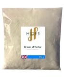 Hides Fine Foods - Cream of Tartar 500g - GMO Free - Suitable for Vegetarians - Raising Agent - Baking - Cakes - Meringues - Egg Whites - Sweet Making - Buy Online on GoSupps.com