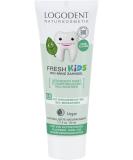 Logodent Naturkosmetik Fresh Kids Bio Mint Toothpaste Vegan Fluoride-Free for Healthy Milk & Children's Teeth (50ml) - Buy Online on GoSupps.com