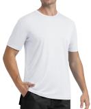 Magcomsen Men's Summer UV Shirt Shirt Shirt Outdoor Quick Dry Functional Hirts Upf 50+ Fitness Training Hirt Single Casual Frezeit T-Shirt Jogging Hiking Sports Hirts White L - Buy Online on GoSupps.com