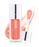 Plumping Lip Oil - Moisturizing Transparent Toot Lip Gloss & Balm for Dry Lips | Long Lasting Nourishing Pink Lip Care - Buy Online on GoSupps.com