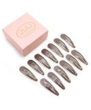 Dofash 20Pcs 5CM Metal Brown Snap Hair Clips for Women - Small Hair Barrettes for Thick Hair - Hair Accessories (Brown) - Buy Online on GoSupps.com