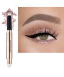 2 in 1 eyeshadow stick and Sponge Makeup Brush  Smooth Cream Shimmer Shadow Pencil Long Lasting Waterproof Eye Shadow Highlighter Stick Makeup  Hypoallergenic Highlighter Multi-Dimensional eyes Look 02 Sand - Buy Online on GoSupps.com