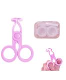 Eye Opener Pink Contact Lens Tweezers Kit - Easy Insertion/Removal Applicator with Case & Travel Tool - Buy Online on GoSupps.com