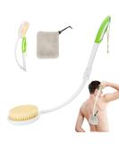 Foldable Back Shower Brush for Men and Women - Quick Dry Bath Brush, Extra Long Handle Curved Body Scrubber - Ideal for Elderly, Disabled, Seniors, Pregnant - LYIGEOL - Buy Online on GoSupps.com