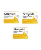 Strepsils Honey & Lemon Lozenges - Pack of 3 X 36 Count - Buy Online on GoSupps.com