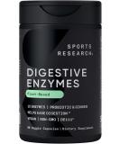 Sports Research Plant-Based Digestive Enzymes - 90 Veggie Capsules for Optimal Digestion - Buy Online on GoSupps.com