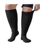 Plus Size Compression Sock For Men and Women: Graduated Compression Stockings for Support Flight Travel Running Pregnancy Sports Edema Nurses Athletic 20-30 mmHg 1Pairs Black 7XL - Buy Online on GoSupps.com