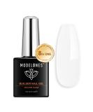 Modelones Milky White Builder Gel - 8-in-1 Nail Strengthener & LED Hard Gel - 15ML Bottle - Gift for Women - Buy Online on GoSupps.com