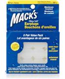 Macks Soft Silicone Ear Plugs for Pillowcase - 12 Pack White | Noise Reduction & Comfortable Sleep - Buy Online on GoSupps.com