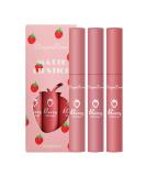 Yak Butter Strawberry Lip Gloss Set - Waterproof, Non-stick, Long-lasting Color | Easy to Apply & Skin Tone Enhancing | 5-Piece Lipstick Kit - Buy Online on GoSupps.com