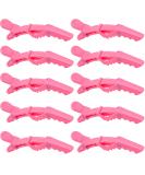 10x Crocodile Hair Clips Barrette Professional Styling Hair Clips Sectioning Clamp for Thick Hair with Nonslip Grip and Wide Teeth for Salon Home Use Women and Girls (Pink) - Buy Online on GoSupps.com