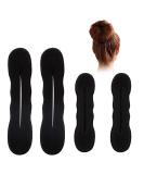 MMDOCO 4-Piece Hair Styling Set - Bun Maker Magic Hair Donut Rolls Curlers & Clips for Perfect Hairstyles - Buy Online on GoSupps.com