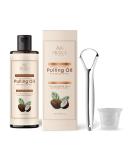 Buy PRANA Coconut Pulling Oil Mouthwash - Ayurvedic Oil with Clove for Healthy Teeth & Gums | 237 ml - Freshen Your Mouth Naturally - Buy Online on GoSupps.com