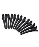 Anself 12pcs Combi-Clip Hair Clips Hair Clamps Hair Clip Sectioning Clips Hair Clips Combi made of plastic black - Buy Online on GoSupps.com