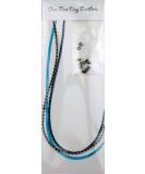 Feather Hair Extensions 3 Pack + Rings/Loop (ice) - Buy Online on GoSupps.com