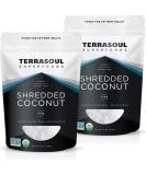 Terrasoul Superfoods Organic Coconut Flakes 2 Lbs (2 Pack) - Finely Shredded Macaroon Cut - Buy Online on GoSupps.com