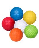 VANZACK Flexible Practice Golf Balls - 6 Pack PU Golfballs for Indoor and Outdoor Training - Buy Online on GoSupps.com