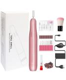 Buy Professional Electric Nail Drill Kit - 12 in 1 Portable Acrylic & Gel Nail Tool | USB Powered for Manicure & Pedicure (Pink) - International Shipping Available - Buy Online on GoSupps.com