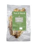Pure & Natural Rabbit Ears with Fur for Dogs - Natural Dog Chews High Protein Low Fat Hypoallergenic Dog Treats for All Ages - 100g Bag 100 g (Pack of 1) - Buy Online on GoSupps.com