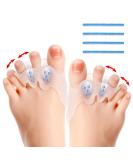 2 Pairs Toe Spacers & Bunion Corrector - Adjustable Soft Design for Bunion Pain Relief Hammer Toe Straightening & Overlapping Toes Support - Buy Online on GoSupps.com