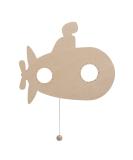 Bo Babys Only Baby Wall Lamp - U-Boat Design Night Light for Kids' Room - Battery Powered FSC Certified Wood - 25 000 Hours of Soft Illumination - Buy Online on GoSupps.com
