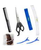 6PCS Pony Hair Cutting Set Easy DIY Haircut Clips & Templates for Self Hair Cutting | Hair Cutting Aids & Lace Cutter - Buy Online on GoSupps.com