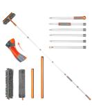 Eazer 89 Squeegee Window Cleaner 2 in 1 Rotatable Tool Kit with Extension Pole - Window Cleaning Equipment for Indoor/Outdoor Windows and Car Glass - Buy Online on GoSupps.com