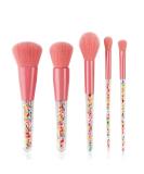 Wasond 5-Piece Sweet Sweets Makeup Brush Set - Pink Cosmetic Brushes for Adults & Kids | Perfect for Beginners | Ideal for Powder Liquid Creamy Face Eyes Nose & Lips - Includes Elegant Paper Box - Buy Online on GoSupps.com