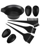 Jinlaili 6pcs Hair Dye Brush Set for DIY Salon Coloring - Complete Hair Coloring Tools Tanning Shell Combs & Ear Pads - Buy Online on GoSupps.com