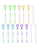 Toatelu 15-Piece Soft Tongue Cleaner Set - Tongue Scraper & Brush for Bad Breath - Individually Packaged Random Colors - Buy Online on GoSupps.com