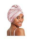 Lilysilk 100% mulberry silk sleeping cap for curly hair 19 momme silk bonnet night sleeping hat headgear hair wrap for women with an elastic band pink altrosa - Buy Online on GoSupps.com