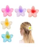 5 Flower Hair Clips Set - Colorful Lily Hair Claws for Women | Stylish Floral Hair Grippers | Perfect for Hawaii & Everyday Wear - Buy Online on GoSupps.com