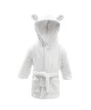 Soft Touch Infant Hooded Robe with Cute Ears - 6-12 Months (White) - Buy Online on GoSupps.com
