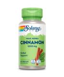 SOLARAY Cinnamon Bark 1000mg VegCaps - Supports Healthy Digestion & Antioxidant Benefits - 60 Caps - Buy Online on GoSupps.com