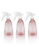 Gvolatee 3 STK 500ml Refillable Spray Bottles - Transparent Plastic Atomizer for Plants Hair and Cleaning - Professional Water Spray Bottle in Pink - Buy Online on GoSupps.com