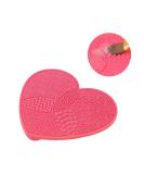 LEEQBCR Silicone Cleaning Brush - Pink Cosmetic Brush Cleaning Pad with Suction Cup for Makeup Tool Hygiene - Buy Online on GoSupps.com