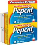 Pepcid AC Maximum Strength Acid Reducer 100-Count Tablets - Fast Relief - Buy Online on GoSupps.com