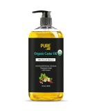 USDA Organic Castor Oil 8oz | 100% Pure Cold Pressed Hexane Free | Hair Eyelashes Eyebrows & Nails Growth | Moisturizing Carrier Oil - Buy Online on GoSupps.com