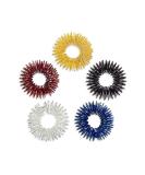 Ultnice 5-Piece Spiky Sensory Finger Rings - Acupressure Massager & Fidget Toys for Pain Relief (Gold Silver Black Blue Red) | International Shipping - Buy Online on GoSupps.com