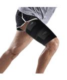 Thigh Compression Sleeve for Sports Injury Recovery - Adjustable Hamstring Wrap for Pulled Groin, Tendinitis, Quadricep - Men Women - Black - Buy Online on GoSupps.com