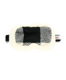LazyOne Washable Plush Black and White Plaid Sleep Mask for Women - Adults Eye Cover - 1 Count Pack - Buy Online on GoSupps.com