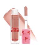 Lime Crime Wet Cherry Lip Gloss Bitter Cherry - Vegan Plumping Gloss with Cherry Scent - Soft Brown Nude Shade for Ultra Glossy Sheen - Buy Online on GoSupps.com