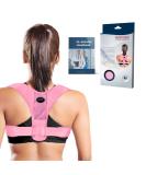 Doctor Developed Posture Corrector & Back Brace - Adjustable Support for Men & Women (Pink, Medium) - Buy Online on GoSupps.com