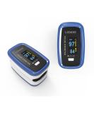 LOOKEE LK50D1A Deluxe Pulse Oximeter - Accurate Finger SpO2 Blood Oxygen Monitor with OLED Display Plethysmograph & Pulse Graph | Auto Rotate | FSA/HSA Eligible | Ships Internationally - Buy Online on GoSupps.com